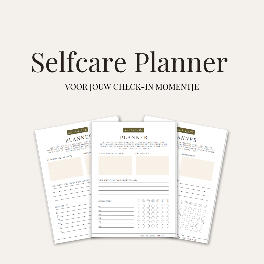 Self-Care planner
